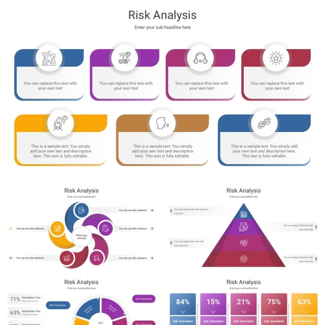 风险评估分析PPT信息图表素材Risk Analysis