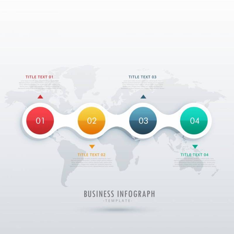 时间线图表设计矢量模板