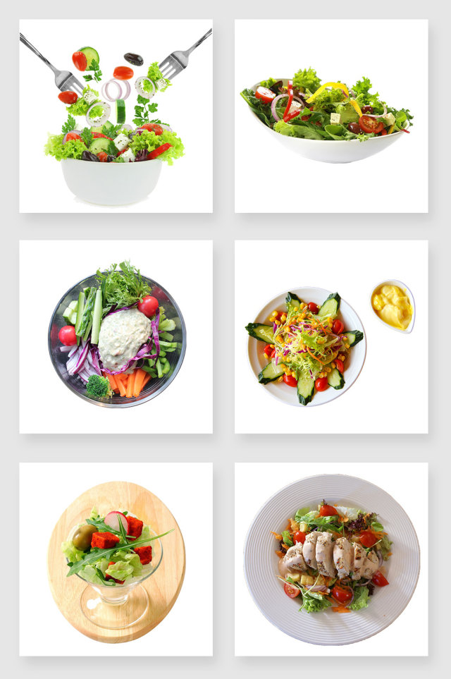产品实物蔬菜沙拉设计素材