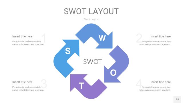 紫蓝色SWOT图表PPT25 紫蓝色SWOT图表PPT25