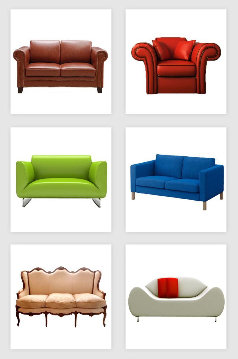 沙发素材组合设计