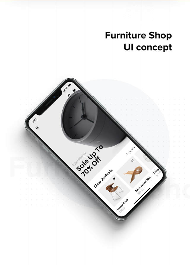 在Sketch,XD和Figma,Loza设计的家具设计UI套件 - Furniture Shop App UI套件 在Sketch,XD和Figma,Loza设计的家具设计UI套件 - Furniture Shop App UI套件