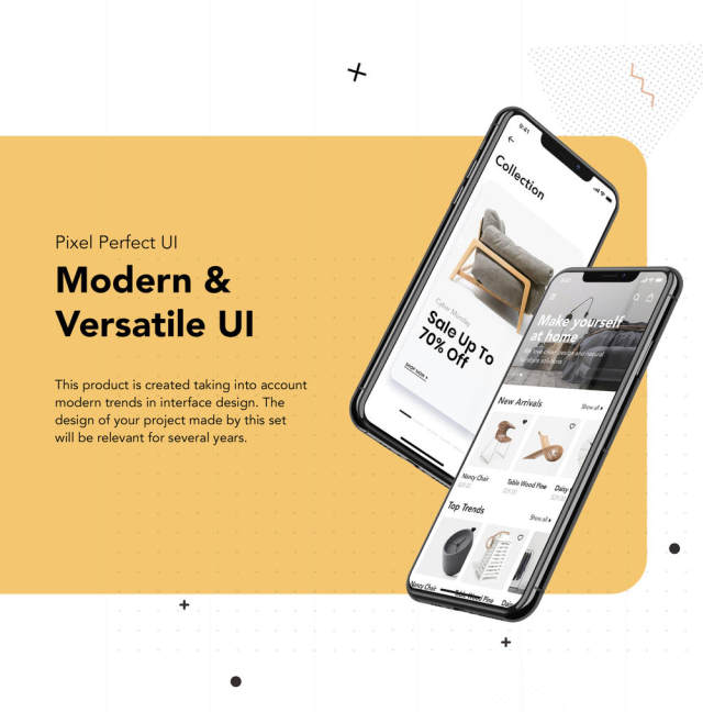 在Sketch,XD和Figma,Loza设计的家具设计UI套件 - Furniture Shop App UI套件 在Sketch,XD和Figma,Loza设计的家具设计UI套件 - Furniture Shop App UI套件