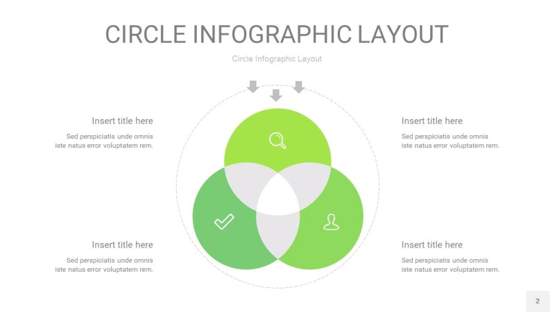 绿色圆形PPT信息图2