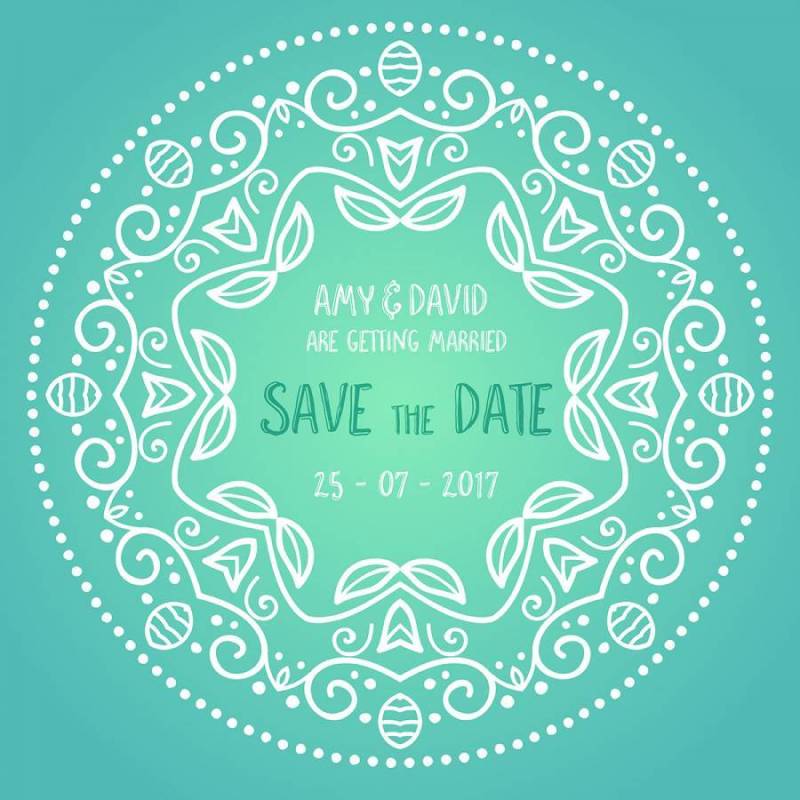 装饰保存日期邀请