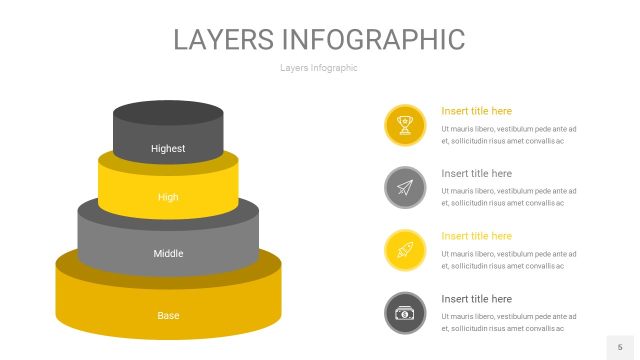 灰黄色3D分层PPT信息图5 灰黄色3D分层PPT信息图5
