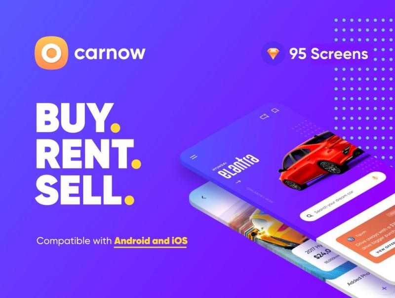 95米高级iOS和Android的屏幕基线分辨率，Carnow UI工具包