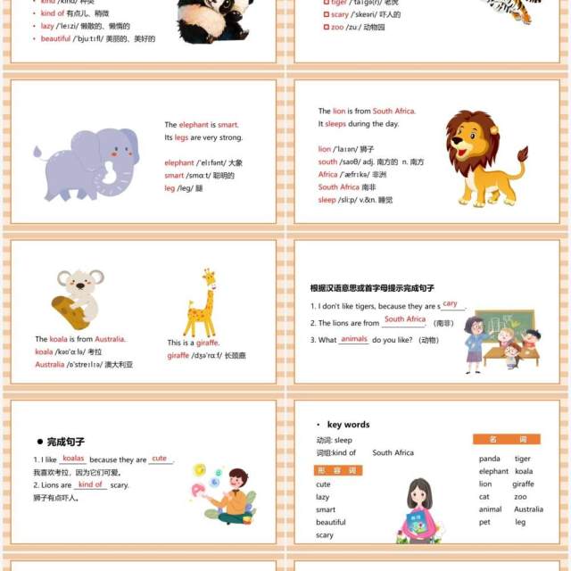 人教版七年级英语下册Why do you like pandas课件PPT模板 人教版七年级英语下册Why do you like pandas课件PPT模板