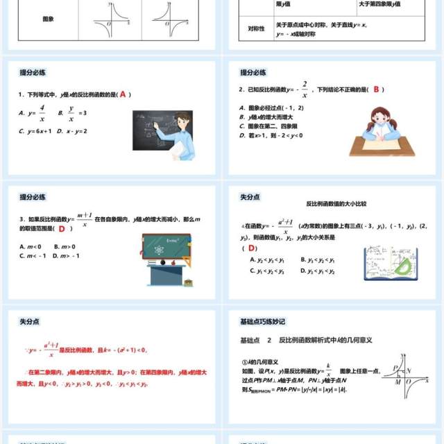 部编版九年级数学下册反比例函数课件PPT模板