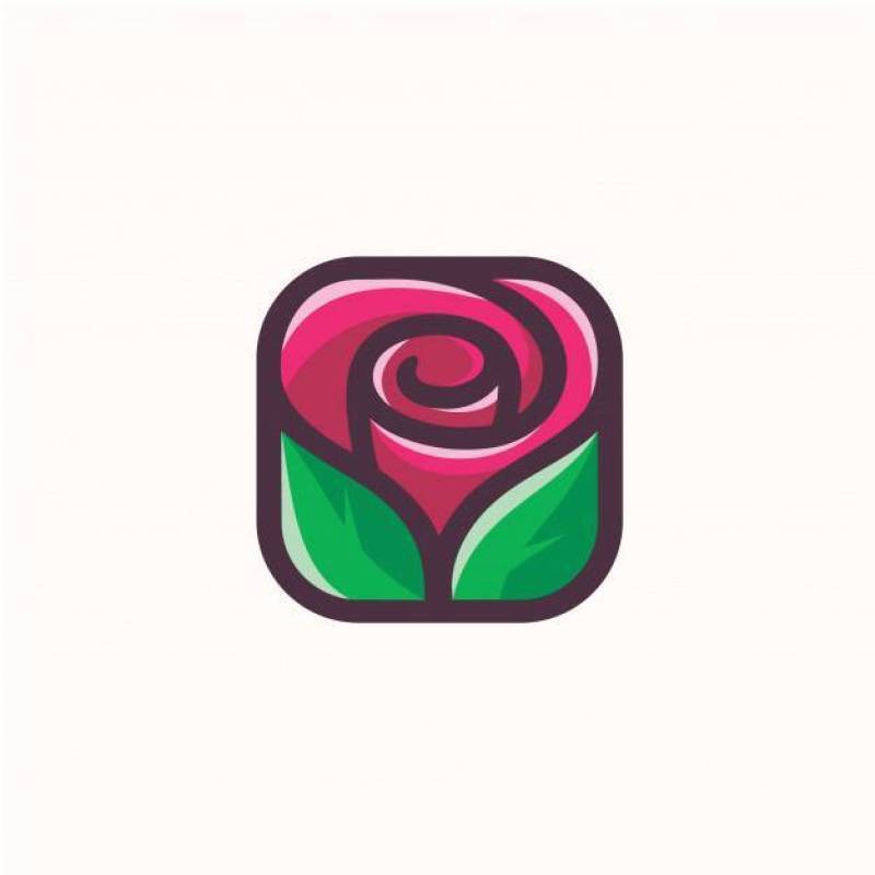 玫瑰标志灵感