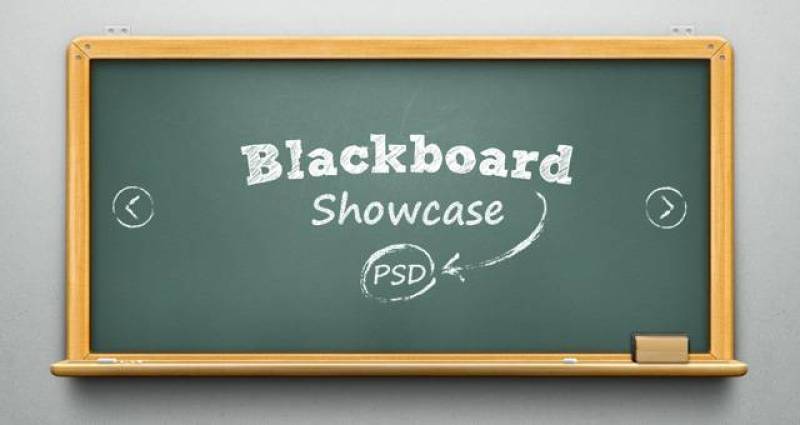 Psd黑板展示滑块