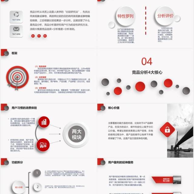 微粒体简约行业竞品分析动态PPT模板 微粒体简约行业竞品分析动态PPT模板