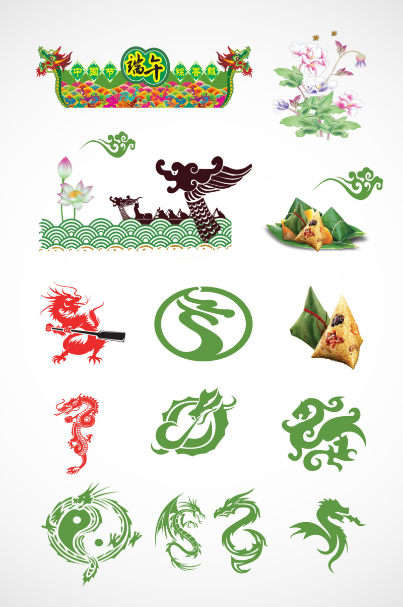 端午节龙舟矢量设计素材