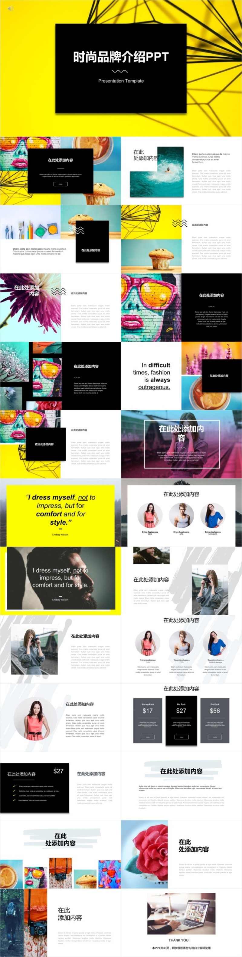 时尚品牌介绍PPT