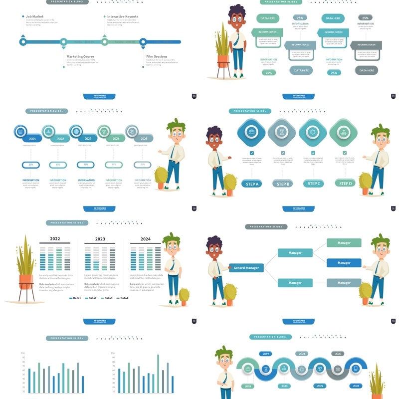 创意信息图表PPT模板Infographic Presentation Templates6