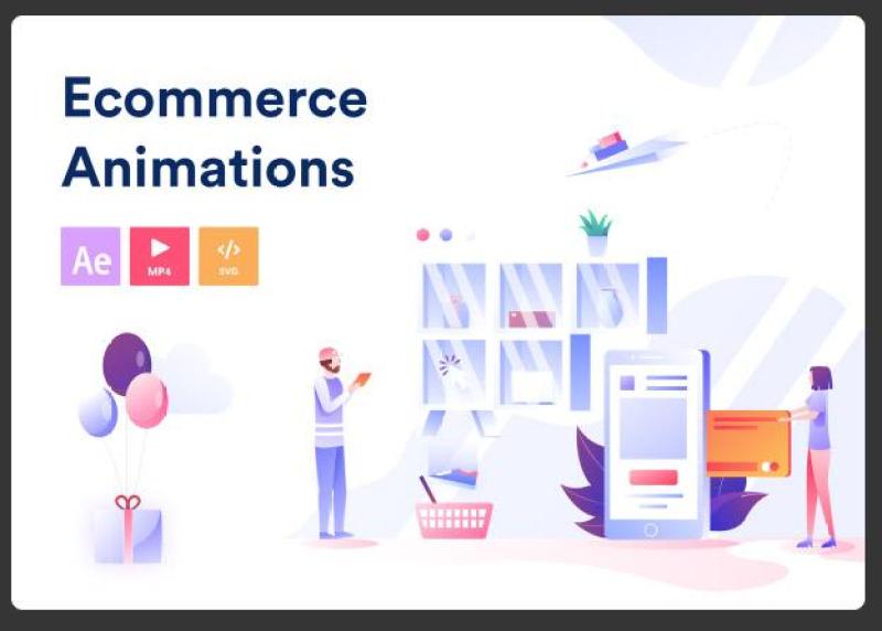 电子商务动画Ecommerce Animations