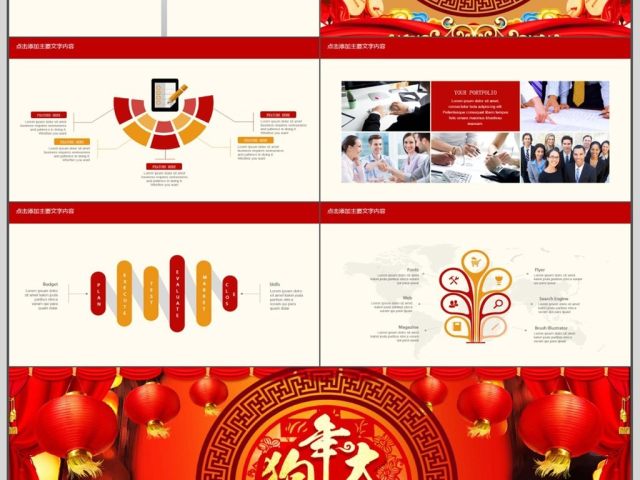 年会汇报总结动态PPT