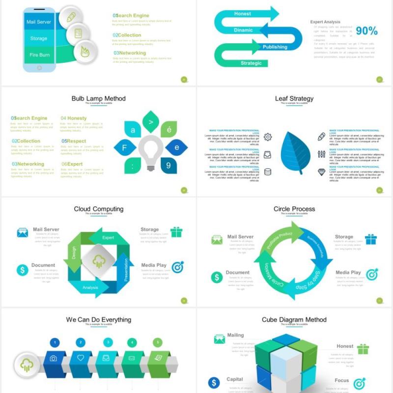 房地产箭头阶梯流程关系图可视化图表集PPT模板