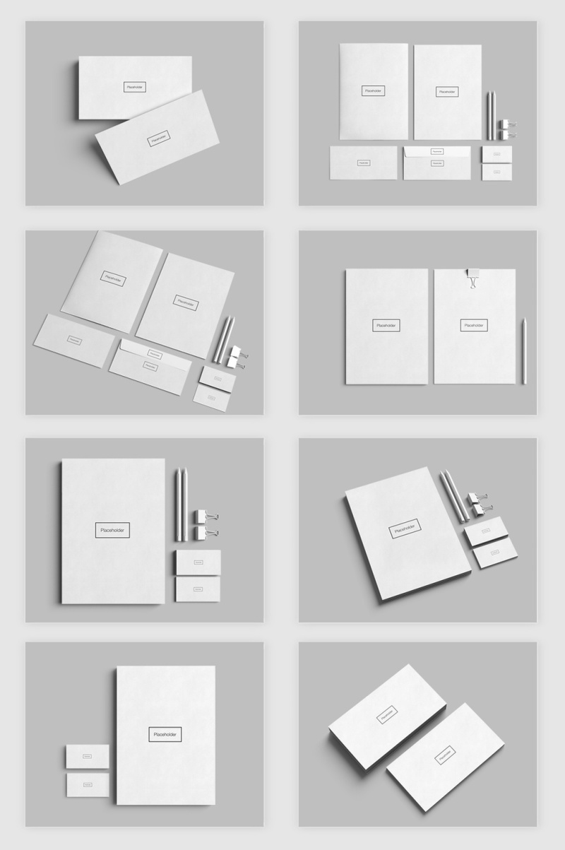 高清PSD分层办公用品贴图样机