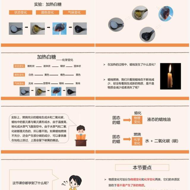 教科版六年级科学下册物质发生了什么变化课件PPT模板