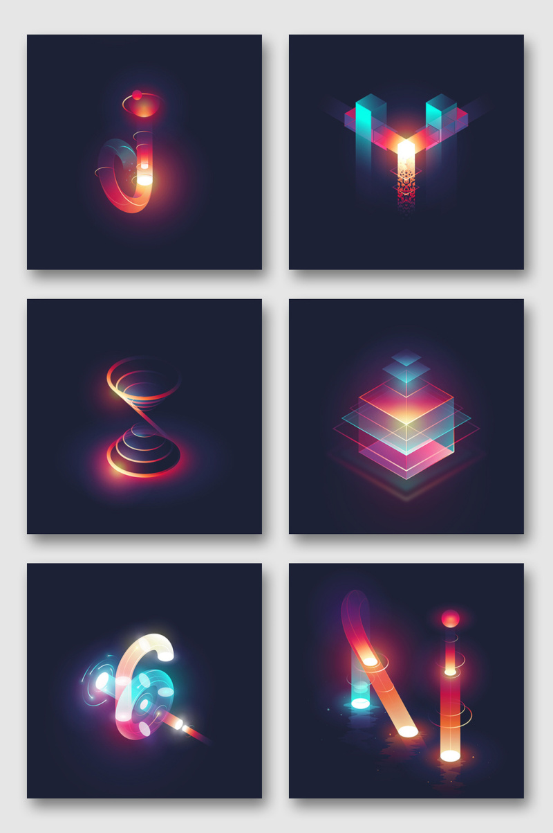 霓虹png设计素材