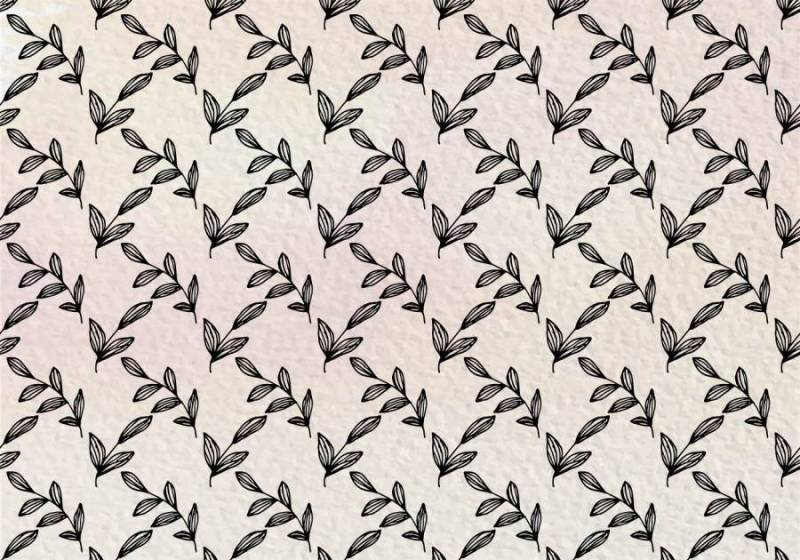  矢量墨水叶背景