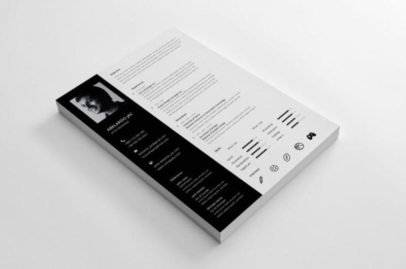 优雅PSD简历模板