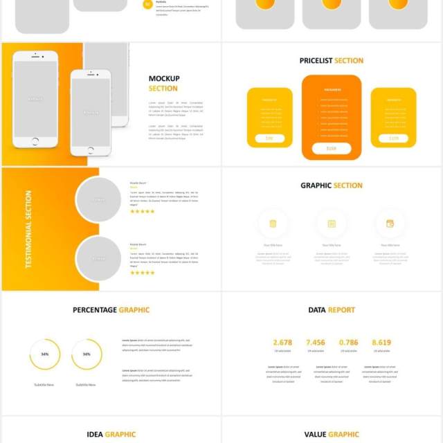 现代化商业公司宣传介绍PPT图片排版设计模板Modernize - Business Powerpoint Template