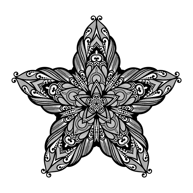 圆形和星形装饰图案19