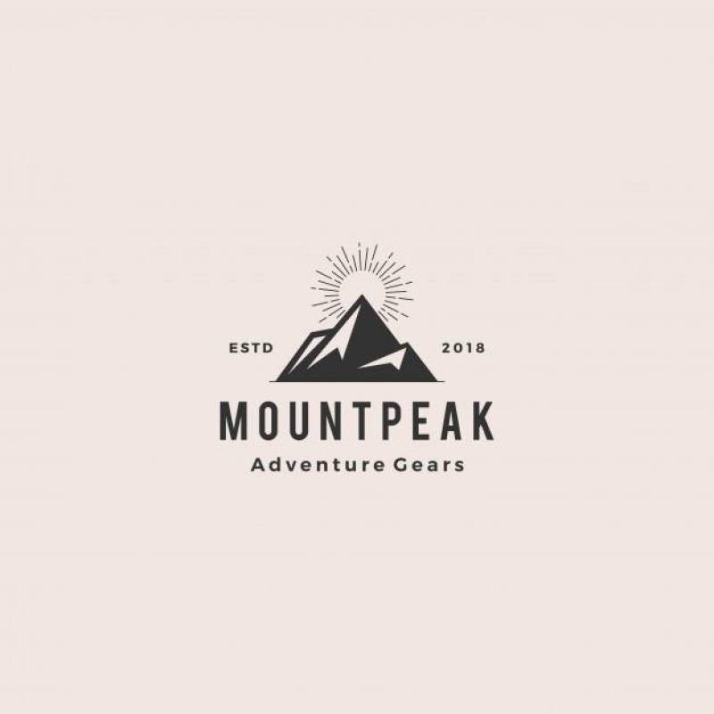 Mount peak mountain logo