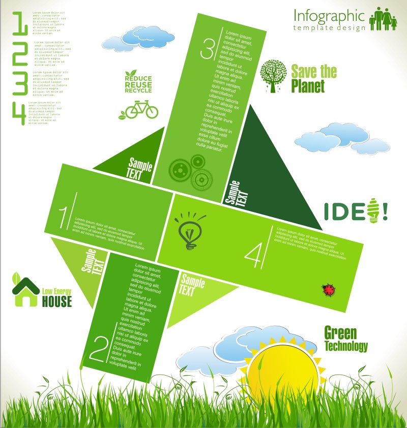 生态信息图模板316