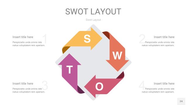 粉黄色SWOT图表PPT24 粉黄色SWOT图表PPT24