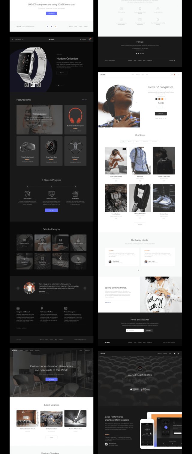 在Sketch,XCASE UI Kit中设计的清洁和基于Web的UI工具包 在Sketch,XCASE UI Kit中设计的清洁和基于Web的UI工具包