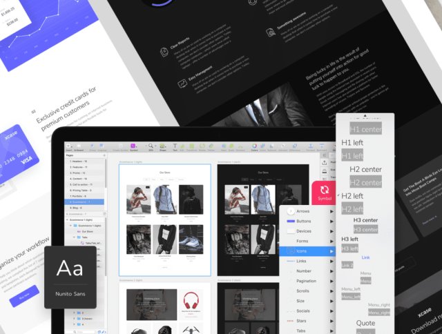 在Sketch,XCASE UI Kit中设计的清洁和基于Web的UI工具包 在Sketch,XCASE UI Kit中设计的清洁和基于Web的UI工具包