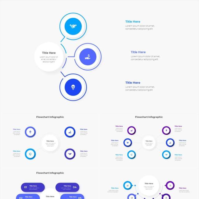 浅色系蓝色圆形流程步骤关系图PPT素材 Infographic Blue 浅色系蓝色圆形流程步骤关系图PPT素材 Infographic Blue