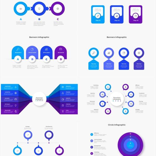 浅色系蓝色圆形流程步骤关系图PPT素材 Infographic Blue 浅色系蓝色圆形流程步骤关系图PPT素材 Infographic Blue
