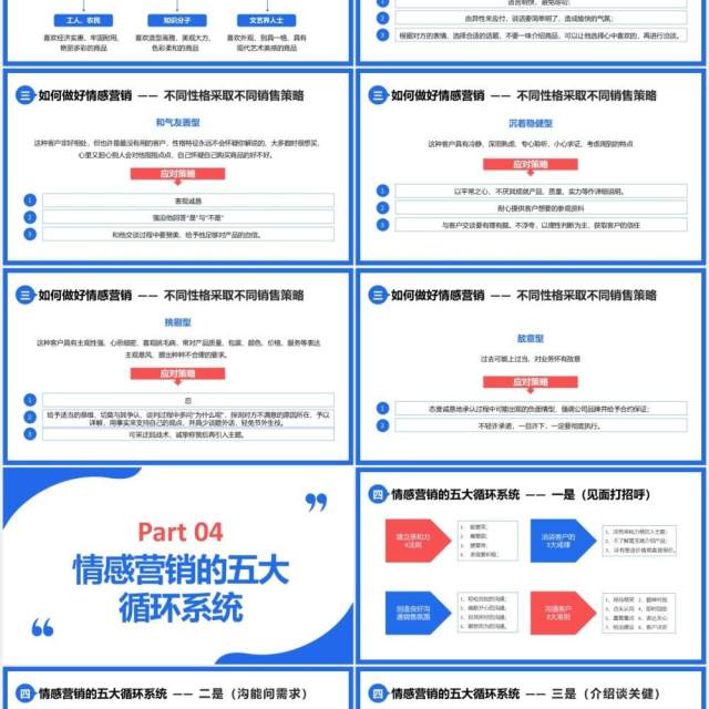 扁平插画简约企业员工公司情感营销培训如何打动客户的心PPT模板 扁平插画简约企业员工公司情感营销培训如何打动客户的心PPT模板