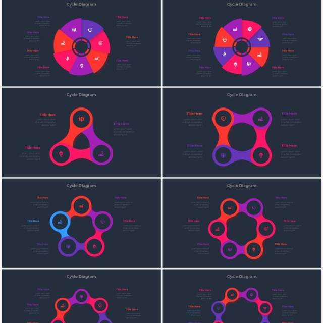 深色背景红色蓝色圆形结构图并列关系信息图表PPT元素素材Infographic Red Blue 深色背景红色蓝色圆形结构图并列关系信息图表PPT元素素材Infographic Red Blue