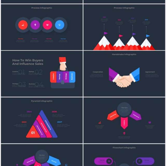 深色背景红色蓝色圆形结构图并列关系信息图表PPT元素素材Infographic Red Blue 深色背景红色蓝色圆形结构图并列关系信息图表PPT元素素材Infographic Red Blue