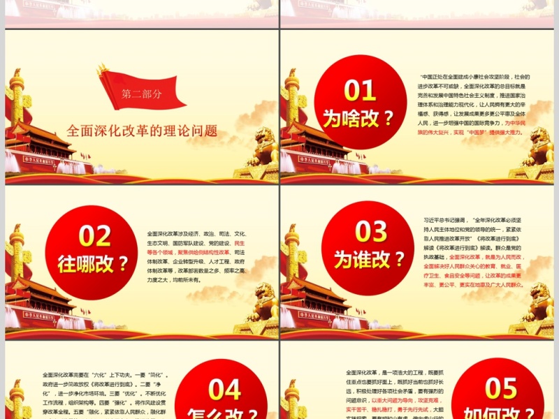 将改革进行到底观后感与心得体会PPT模板