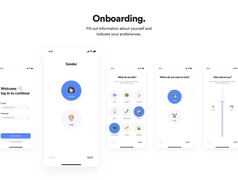 绘制Adobe XD Figma IOS UI工具包，FitMe UI工具包