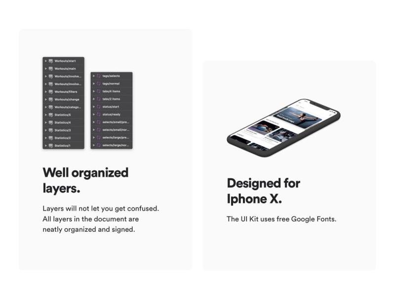 绘制Adobe XD Figma IOS UI工具包，FitMe UI工具包