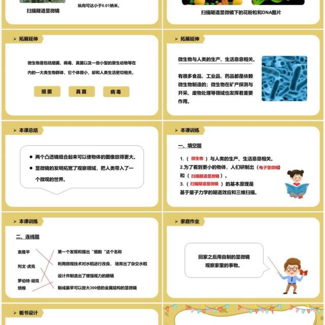 教科版六年级科学下册怎样放得更大课件PPT模板