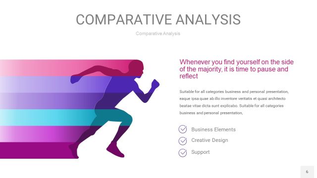 渐变玫瑰紫色用户人群分析PPT图表6