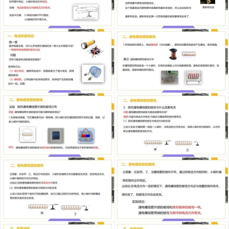 部编版九年级物理全册电生磁PPT模板