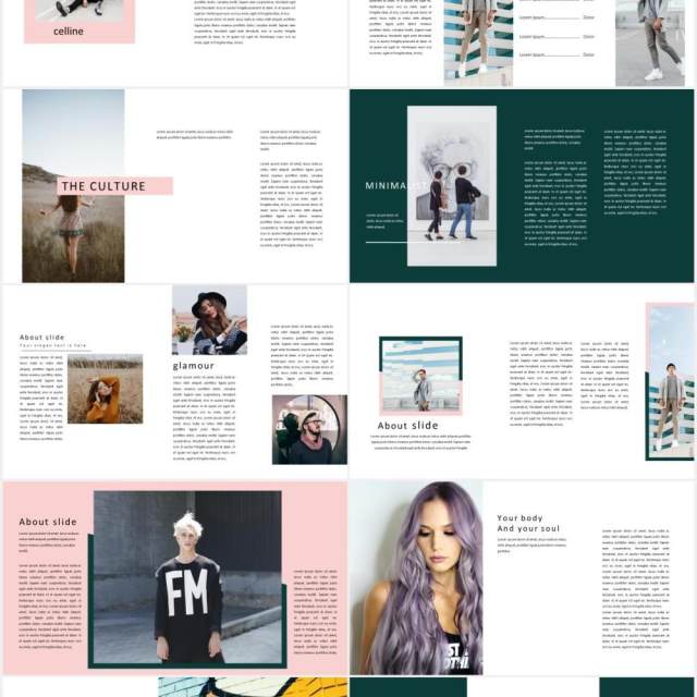 时尚作品图片展示PPT模板Proposal Minimal Powerpoint 时尚作品图片展示PPT模板Proposal Minimal Powerpoint