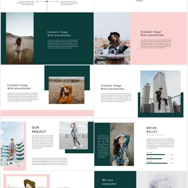 时尚作品图片展示PPT模板Proposal Minimal Powerpoint 时尚作品图片展示PPT模板Proposal Minimal Powerpoint