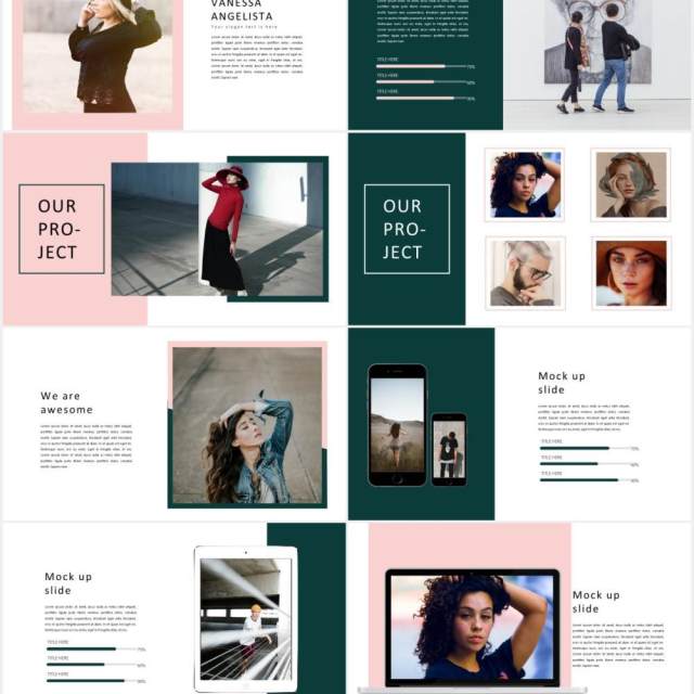时尚作品图片展示PPT模板Proposal Minimal Powerpoint 时尚作品图片展示PPT模板Proposal Minimal Powerpoint