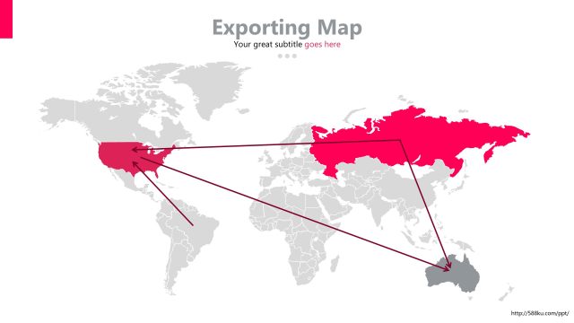 世界地图PPT图表-14