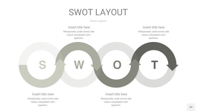 灰色SWOT图表PPT20 灰色SWOT图表PPT20